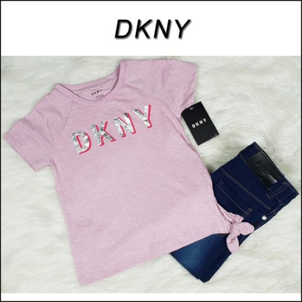 DKNY Side Tie Shirt & Jean Outfit NWT Size 4